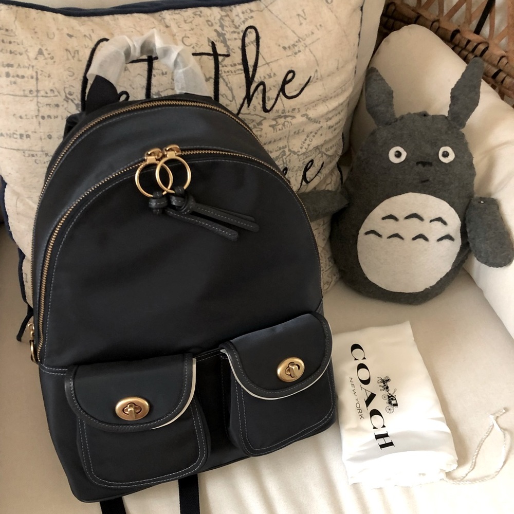 NWT Coach Navy back pack